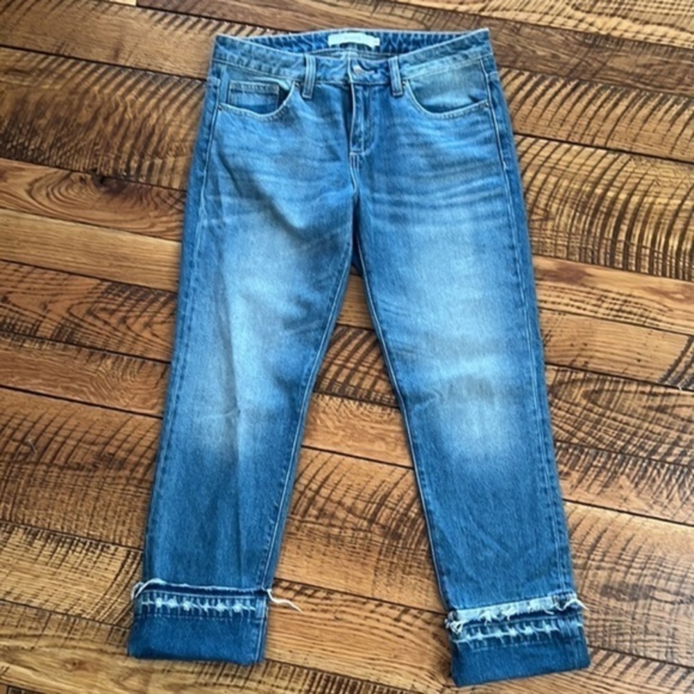 𝅺HIDDEN  five pocket style cropped hemline  jeans